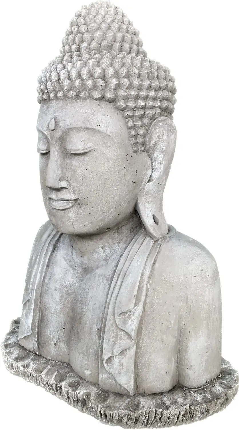 Artikelbild 10 des Artikels “Naufal - Buddha Büste, 50 cm H | Steinguss “